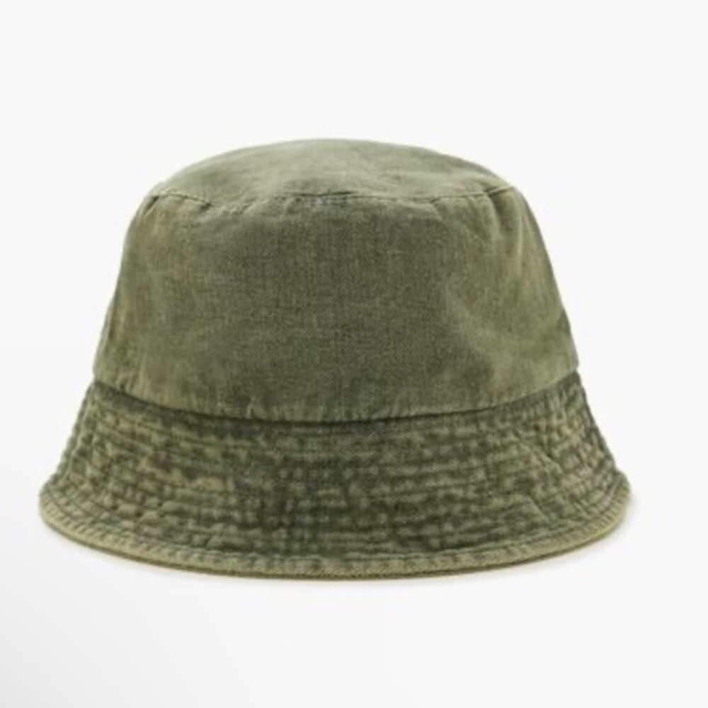 FOREVER 21 Olive Green Denim Bucket Hat